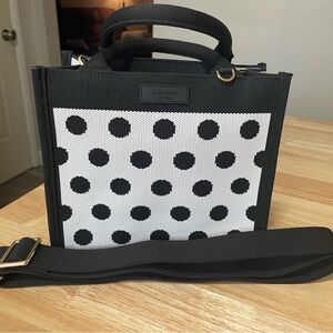 Kate Spade Black and White Polka Dot Tote Bag - NWOT